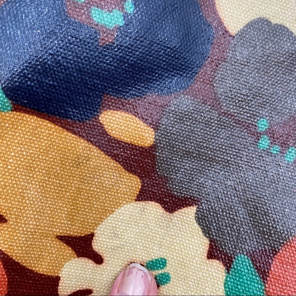 FOSSIL Key Per Canvas Coated Tote Floral Large - Picture 9 of 16